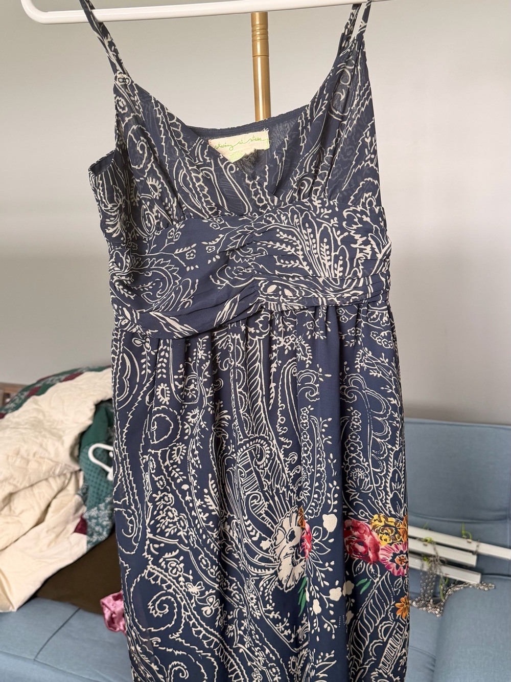 Staring at Stars Navy Paisley Print Dress